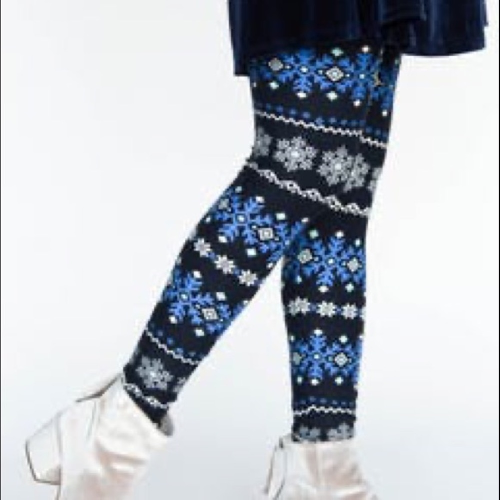 Fair Isle Snowflake Leggings